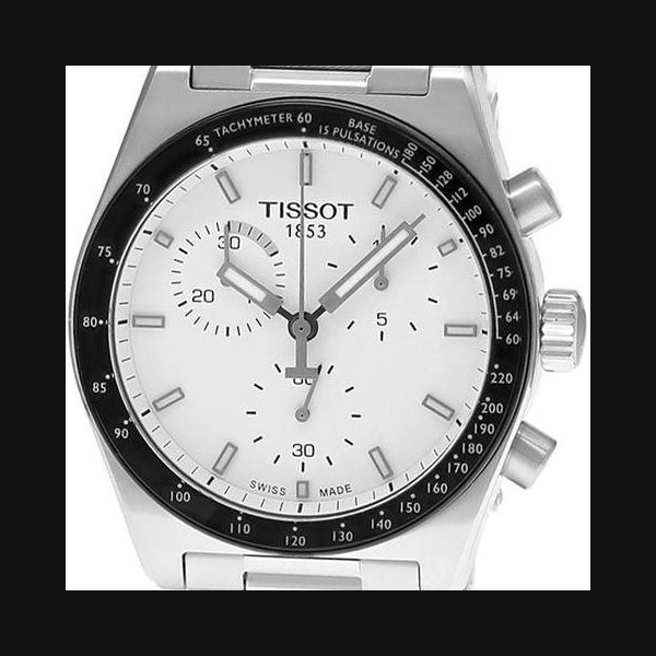 TissotPR516 Quartz SS 40MM White Dial Men's Watch T149.417.11.011.00 Ref. T1494171101100