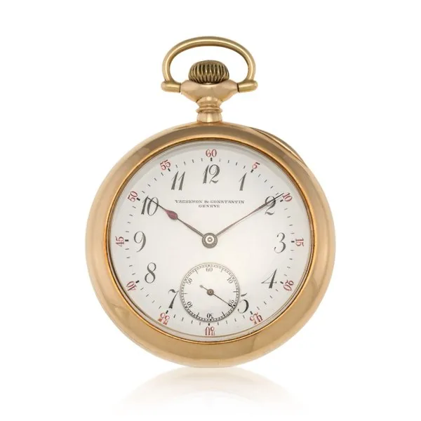 Vacheron Constantin Retailed by Mc Allaster & Humburch Bros, Rochester, New York:  A yellow gold open-face watch   Circa 1920