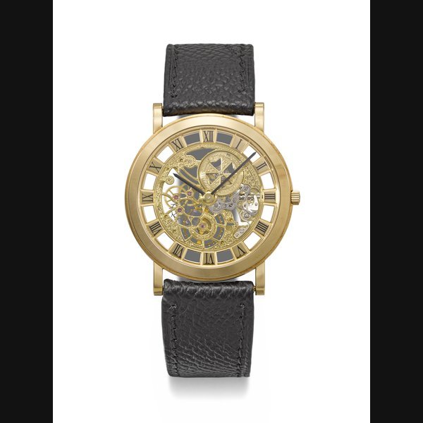 Vacheron Constantin VACHERON CONSTANTIN. AN ELEGANT 18K GOLD SKELETONIZED WRISTWATCH LES COMPLICATIONS MODEL, REF. 33115, MOVEMENT NO. 790'356, CASE NO. 672’698, MANUFACTURED IN 1999