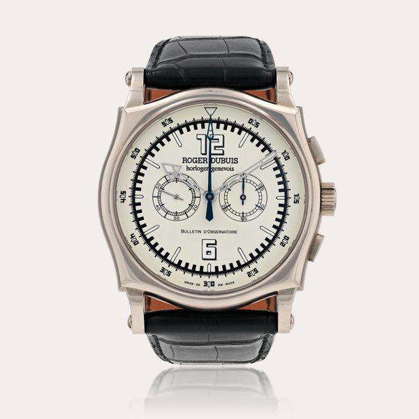 Roger Dubuis Sympathie, reference S46 56 0     Montre bracelet à chronographe en or blanc |  White gold chronograph wristwatch    Vers 2008 |  Circa 2008