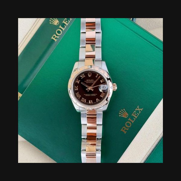 Rolex Datejust31mm 2012 Black Roman Domed Oyster Preowned 178341