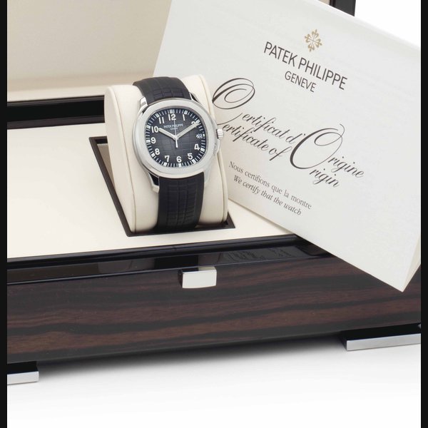Patek Philippe. A Stainless Steel Automatic Wristwatch with Date and Center Seconds SIGNED PATEK PHILIPPE, GENÈVE, AQUANAUT MODEL, REF. 5167, MOVEMENT NO. 5'730'900, CASE NO. 4'629'890, CIRCA 2013