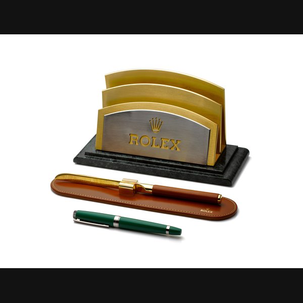ROLEX, LETTER HOLDER, LETTER OPENER, AND BASELWORLD 2015 PEN