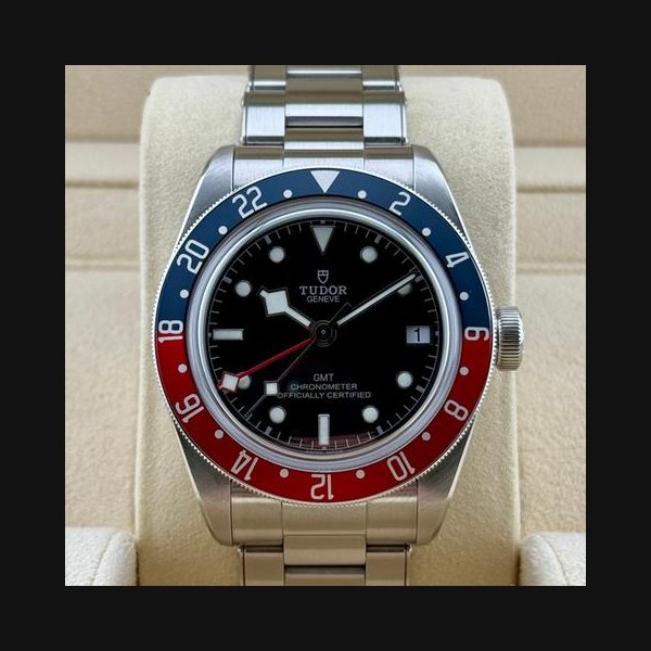 Tudor Black BayPepsi. GMT. 41mm. Full Set. Ref. 79830RB