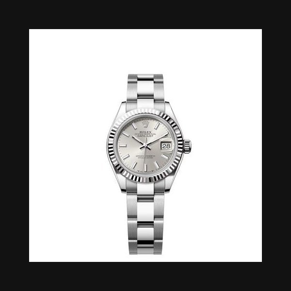 Rolex Rolex Lady-DatejustSilver Index Dial Stainless Steel Fluted Bezel Oyster Bracelet