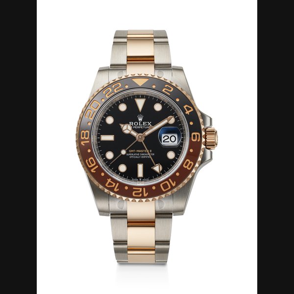 ROLEX, PINK GOLD AND STAINLESS STEEL DUAL TIME ‘GMT-MASTER II’, REF. 126711CHNR SERIAL NO: 4W2R5419