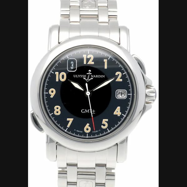 Ulysse Nardin San Marco GMT Watch Stainless Steel No. 2612 Automatic Men s Ulys