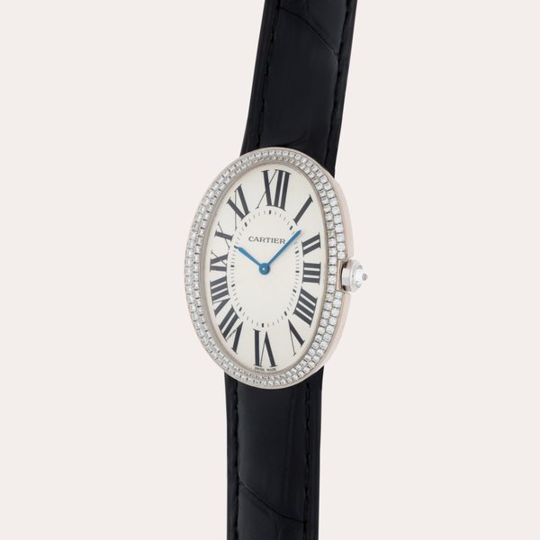 Cartier Baignoire 'Large', Reference 3032 | A white gold and diamond-set wristwatch | Circa 2010