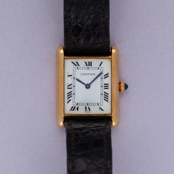 Cartier Cartier Tank Louis 78086 Paris Dial Box and Papers 18ky YG