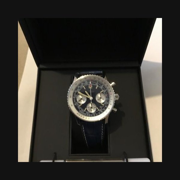 Sinn Sinn 903St B E II Navigationschronograph - LB - mit blauem Zifferblatt und blauem Lederband