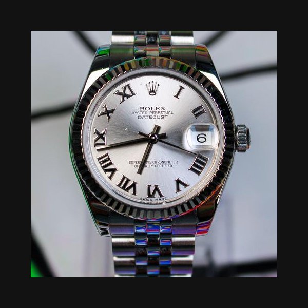 Rolex Rolex Datejust31 Rolex Datejust 31 Ladydate Jubliee Hidden Clasp Box & Papers