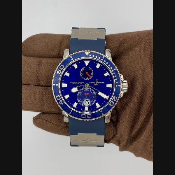 Ulysse Nardin 2006 Ulysse Nardin Marine Diver 42mm White Gold Enamel Dial 260-32-3A