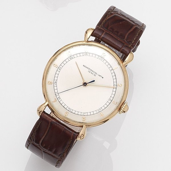 Vacheron & Constantin. An 18k gold manual wind wristwatch Case No.288510, Movement No.447375, Circa 1948
