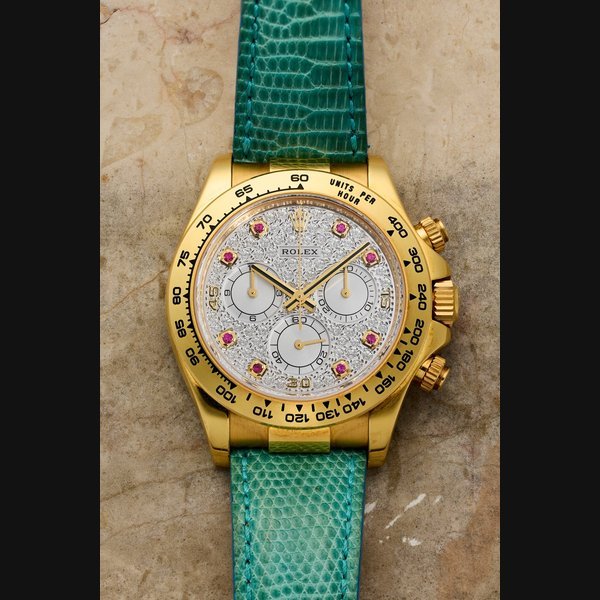 Rolex Rolex Ref. 116518 Cosmograph Daytona "Pavé Dial, Ruby Indexes" · 116518