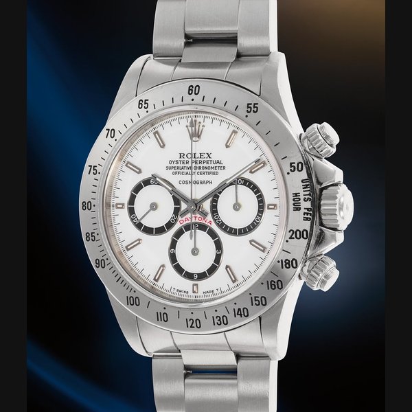Rolex Ref. 16520; inside caseback stamped 16500 Cosmograph Daytona “Porcelain, Floating Cosmograph”