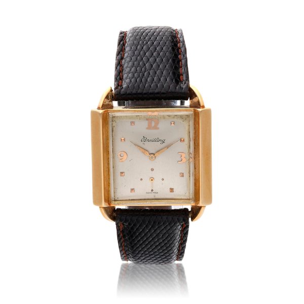 Breitling A yellow gold wristwatch, Circa 1950