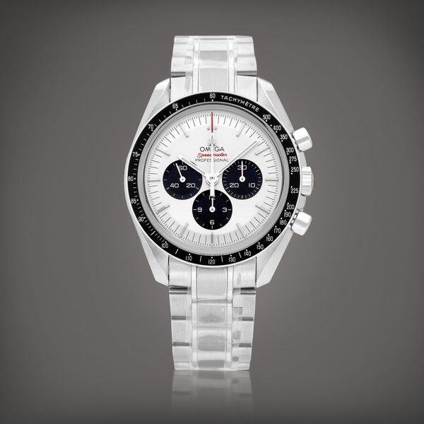 Omega Speedmaster, Reference 522.30.42.30.04.001 | A brand new limited edition stainless steel chronograph wristwatch with bracelet, Made to commemorate the Tokyo Olympic Games 2020, Circa 2019 | 歐米茄  超霸系列 型號522.30.42.30.04.001 | 全新限量版精鋼計時鏈帶腕錶，為紀念東京奧運會2020而製，約2019年製 · 522.30.42.30.04.001