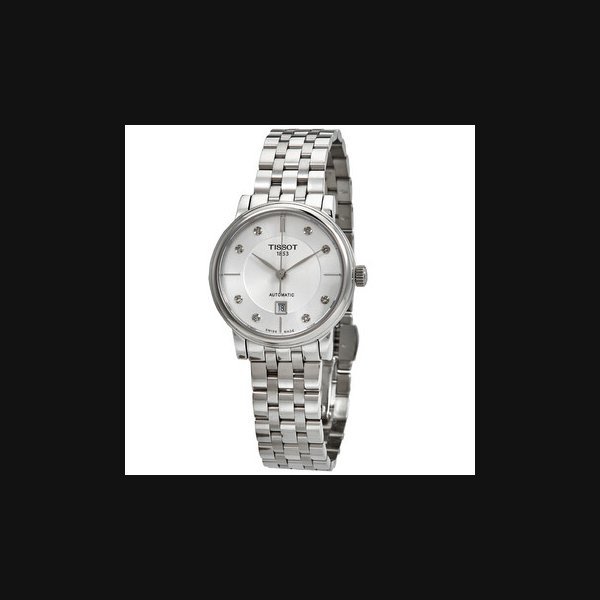 Tissot TissotCarson Premium Automatic Diamond White Dial Ladies Watch T122.207.11.036.00