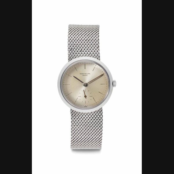 Patek Philippe. A Fine, Rare and Unusual Stainless Steel Water-Resistant "Convertible" Wristwatch with Bracelet Signed Patek Philippe, Genève, Ref. 3418, Movement No. 730'516, Case No. 2'601'649, Manufactured in 1961