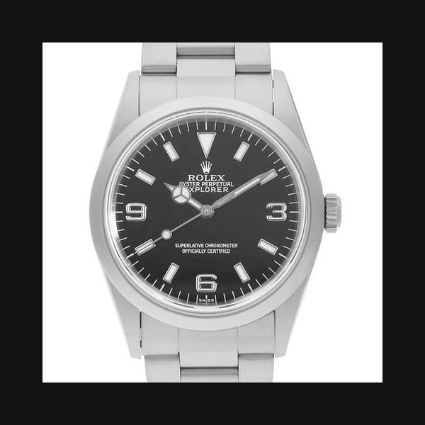 rolex Rolex ExplorerI 14270 black ANumber USED mens