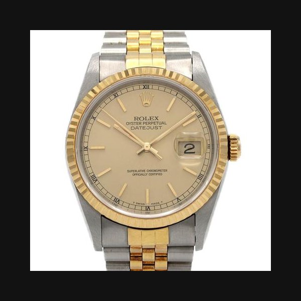 Rolex Datejust[Unserviced - Value Price] Rolex Datejust 16233 SSxYG Mechanical Automatic T-serial number
