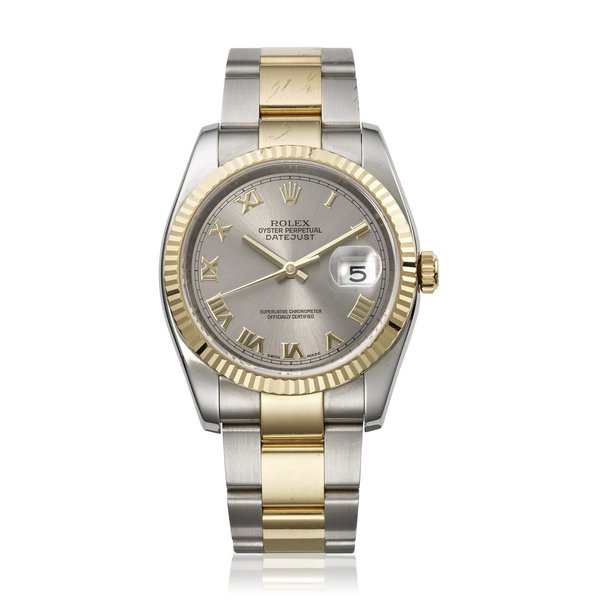 ROLEX, STAINLESS STEEL AND YELLOW GOLD DATEJUST, REF. 116233