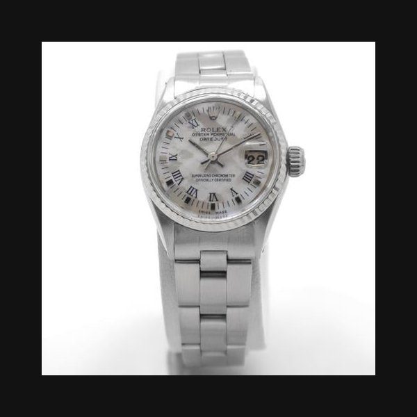 Rolex Rolex Oyster PerpetualLady-Datejust 26 mm Oyster White MOP Dial Watch 6517 circa 1967