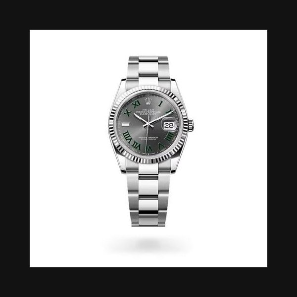 Rolex Datejust36 Wimbledon Dial Stainless Steel Fluted Bezel Oyster Bracelet Ref. 126234