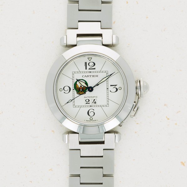 Cartier Cartier Pasha Stainless Steel UAE Armed Forces Logo
