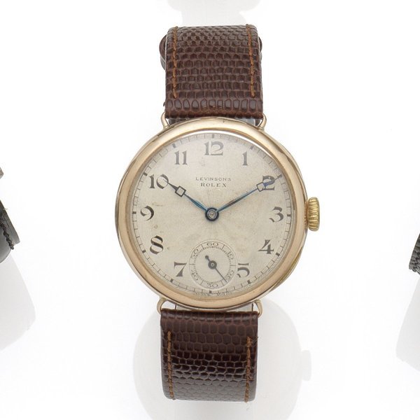 Rolex Rolex. A 9K gold manual wind wristwatch Case No.249**, Glasgow Import mark for 1925