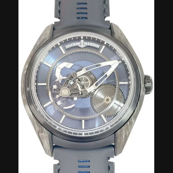 ULYSSE NARDIN Freak 2303-270LE-3A-YOSH/OA Skeleton Carbon/Leather Strap #105