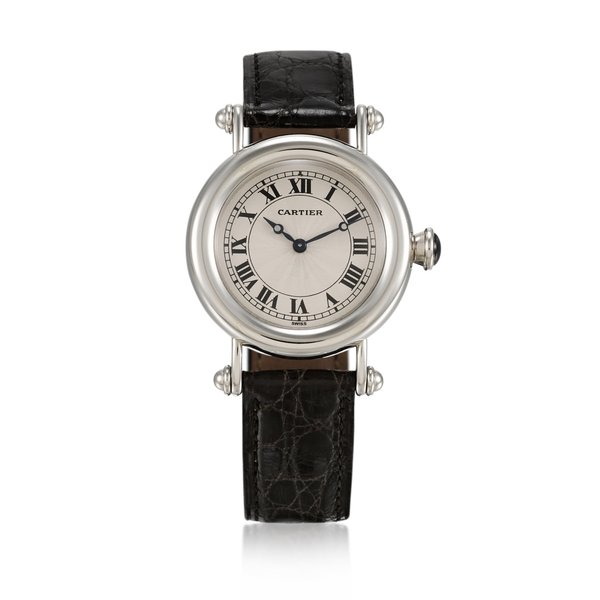 Cartier Diabolo, Reference 1462 | A platinum wristwatch | Circa 1996