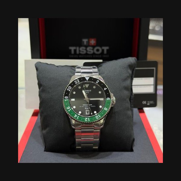 Tissot Seastar 1000T120.852.11.051.00 Seastar 1000 Gmt Quartz Full Set Ref. T1208521105100