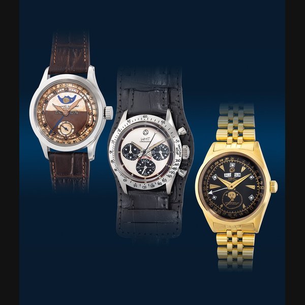 WMT WMT (Watch Experimental Unit) Ref. Left to right: E0010C (Hommage 96), GP10020C (Hommage 6239), CABO0010C (Hommage 6062)
