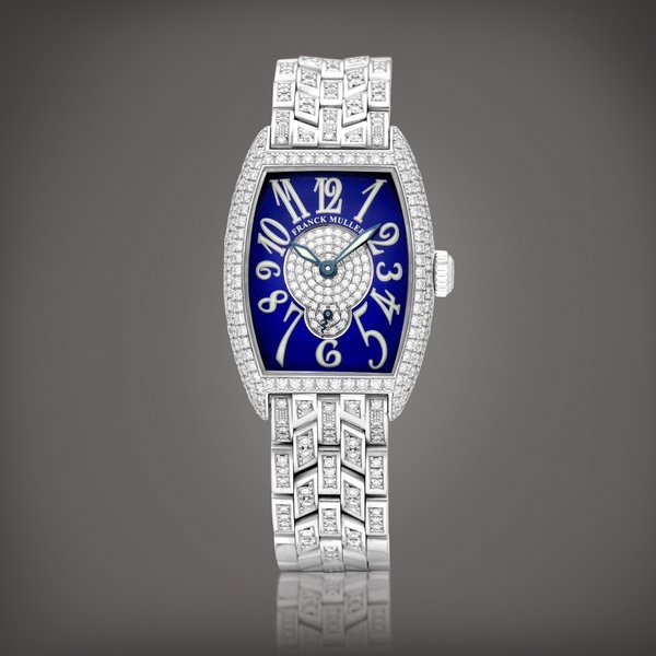 Franck Muller Cintree Curvex, Reference 1750 S6 D CD | A white gold and diamond-set wristwatch with bracelet, Circa 2000 | Cintree Curvex 型號1750 S6 D CD | 白金鑲鑽石鏈帶腕錶，約2000年製 · 1750