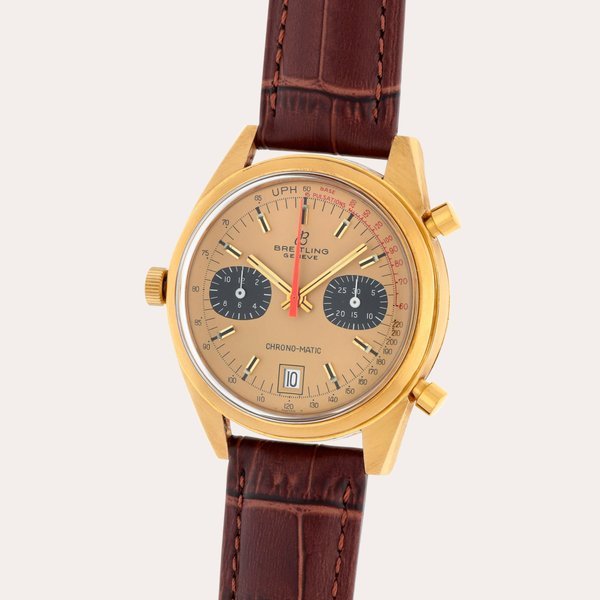 Breitling Chrono-Matic, Reference 2116 | A yellow gold chronograph wristwatch with date | Circa 1970 · 2116