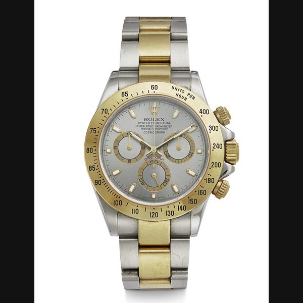 ROLEX, DAYTONA, TWO-TONE 18K YELLOW GOLD & STEEL, REF. 116523