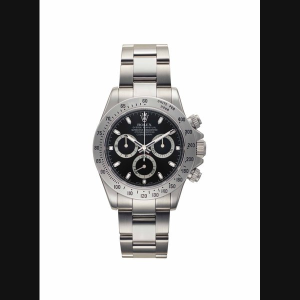 Rolex Rolex. A Stainless Steel Automatic Chronograph Wristwatch with Bracelet Signed Rolex, Oyster Perpetual, Cosmograph Daytona, Ref. 1166520, Case No. M556949, Circa 2008