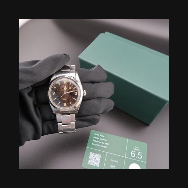 Rolex Rolex Explorer6610 Vintage 1958 Vintage Tropical Dial with report card