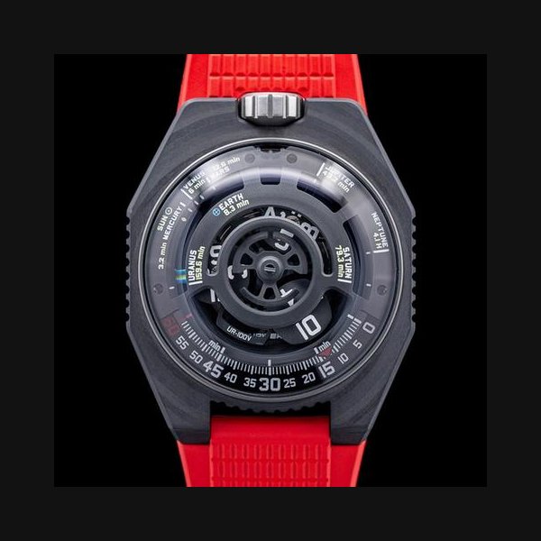 UrwerkUR-100V Lightspeed Black Dial LIMITED Ref. UR-100VC