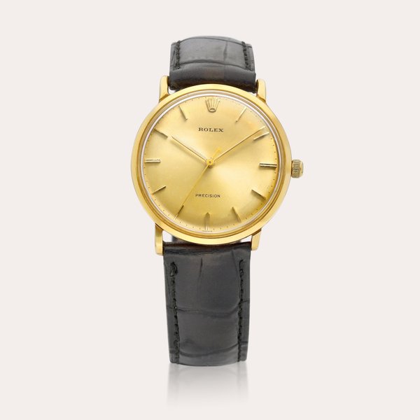 Rolex Precision, Reference 9659 | A yellow gold wristwatch, Circa 1960 | 勞力士 | Precision 型號9659 | 黃金腕錶，約1960年製, Price & Market Data