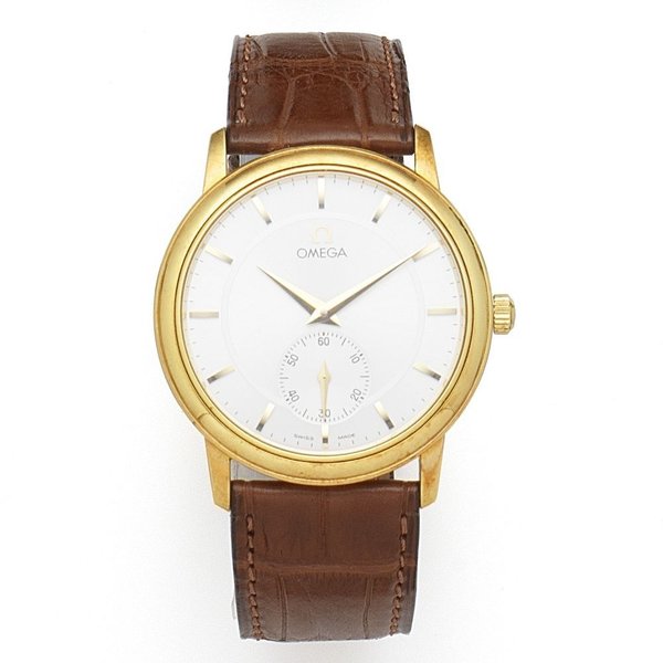 Omega. An 18K gold manual wind wristwatch Ref:125.0050, Case No.54650494, Circa 2000