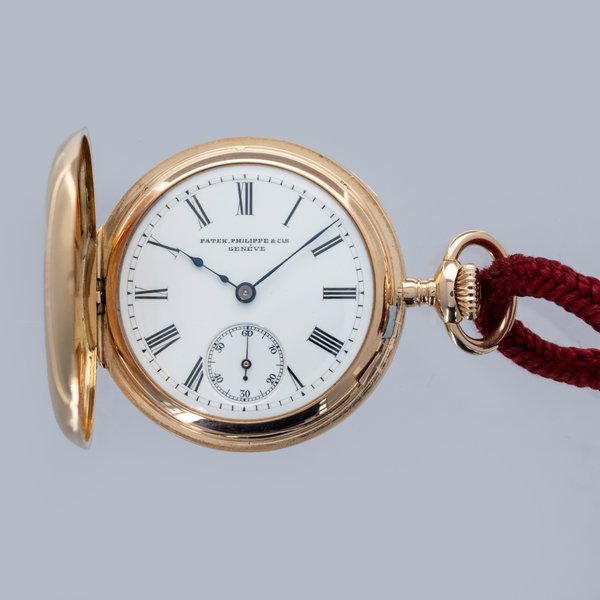 Patek Philippe Patek Philippe Demi-Hunter Pocket Watch Pink Enamel 18k YG