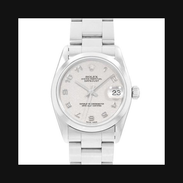 Rolex Rolex Datejust31 78240 Silver Arabic Dial Steel Oyster Automatic Ladies Watch