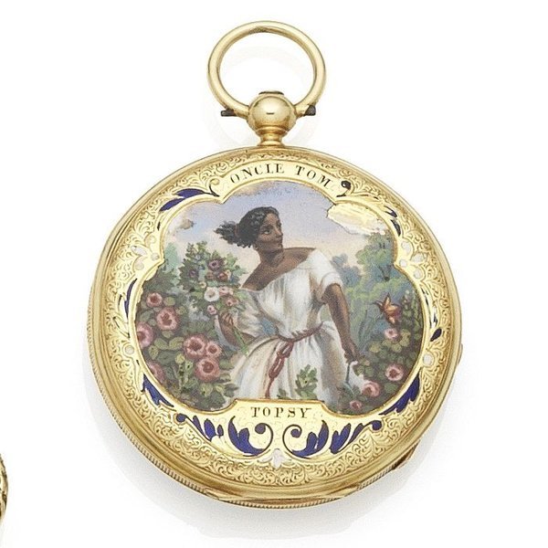 Mermod Freres, A Sainte Croix. A continental gold key wind open face pocket watch with enamel decoration Case No.12362, Circa 1890