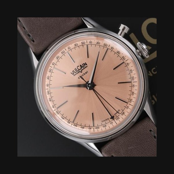Vulcain CricketPresident Salmon 100273A80.BAC213 Original Papiere + Box 39mm Open Caseback Limited Edition x/100
