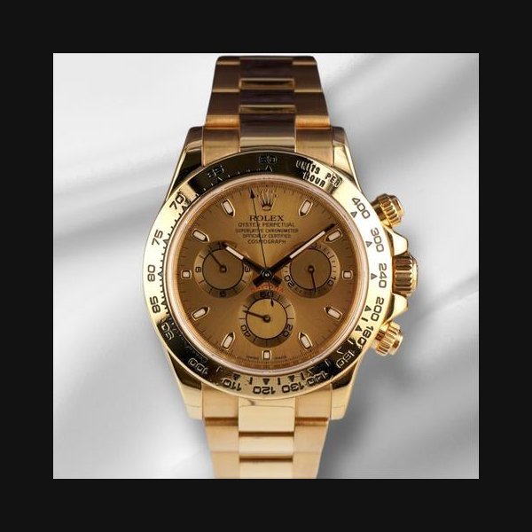 Rolex Rolex Daytona40mm Daytona 18K Yellow Gold Cosmograph Yellow Gold Dial Mens Watch 116508