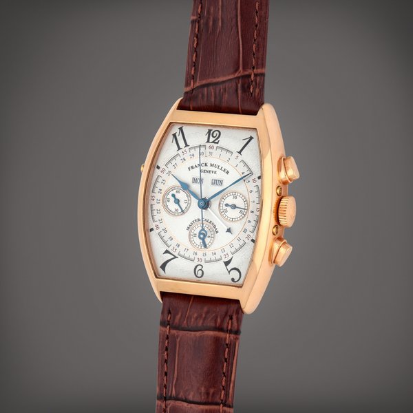 Franck Muller Magnum, Reference 6850 CC MC | A pink gold  annual calendar chronograph wristwatch with 24 hour indication | Circa 1997