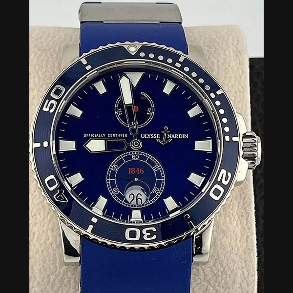 Ulysse Nardin Ulysse Nardin Marine Diver L.E. 42.7MM Blue Dial Rubber Strap (260-32-3A) · 260-32-3A