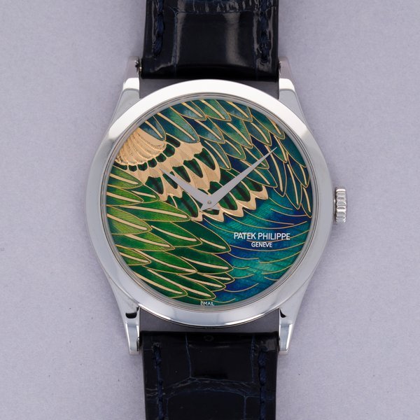 Patek Philippe Patek Philippe Calatrava 5077P-089 Pheasant Feathers Cloisonne Dial 